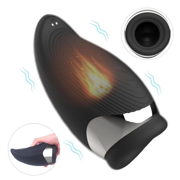 New male oral sex cup: SHD-S329, simple and elegant, 42 degrees constant temperature, strong vibration, seductive mouth shape, visual impact! 9 frequency vibration + neutral + double-click button to turn on or off heating, ABS + top medical silicone material, black, product size: 169mm*93mm*69mm, weight: 290g, maximum noise <58dB, battery capacity: 420mAh, magnetic infinite charging, charging time 80 minutes, working time 40-60 minutes, waterproof performance: IPX6.